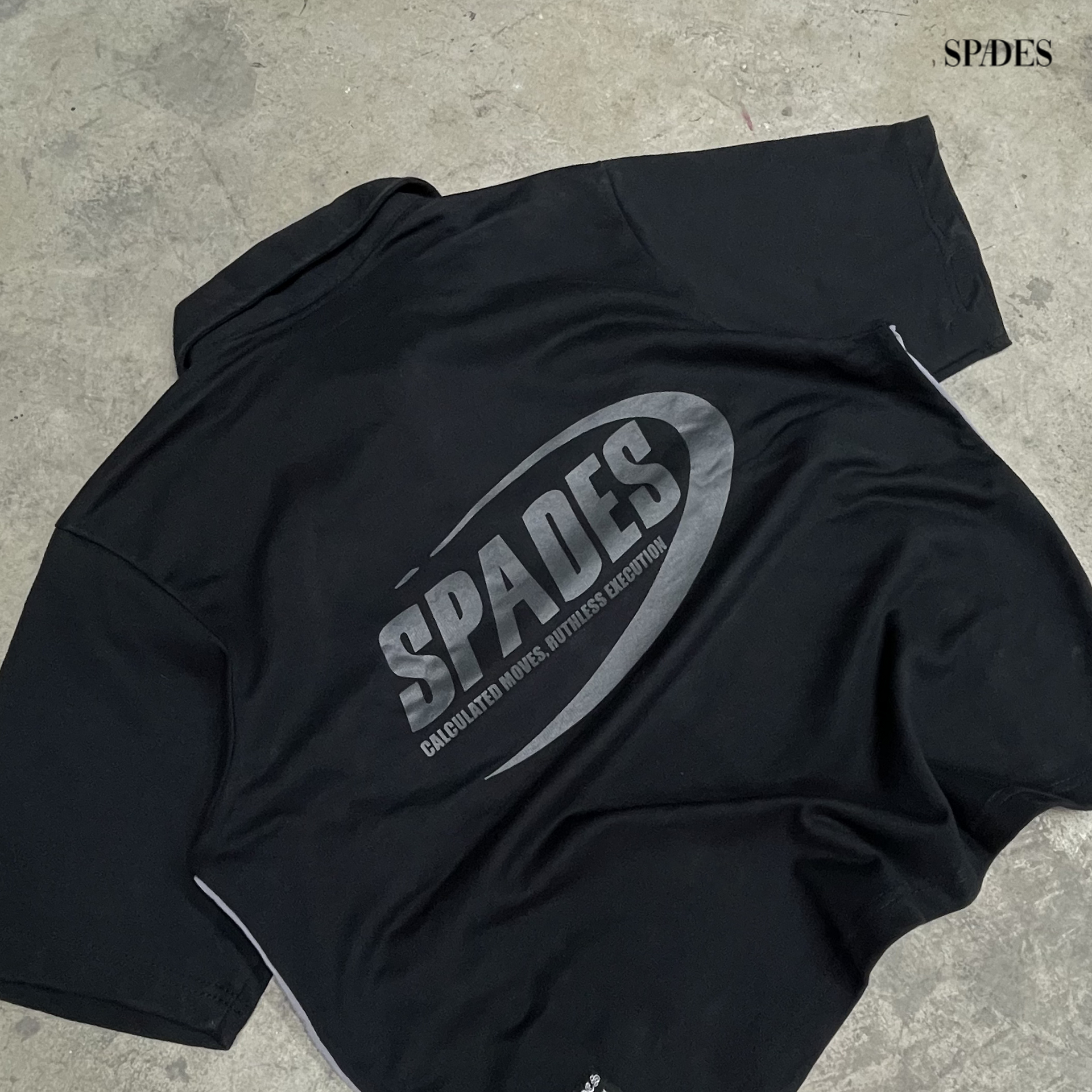 Ruthless Club Boxy Crop Polo SPADES