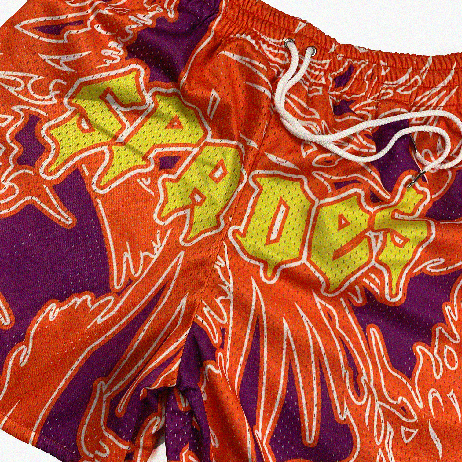 Hard Mind Mesh Shorts Orange/Red SPADES
