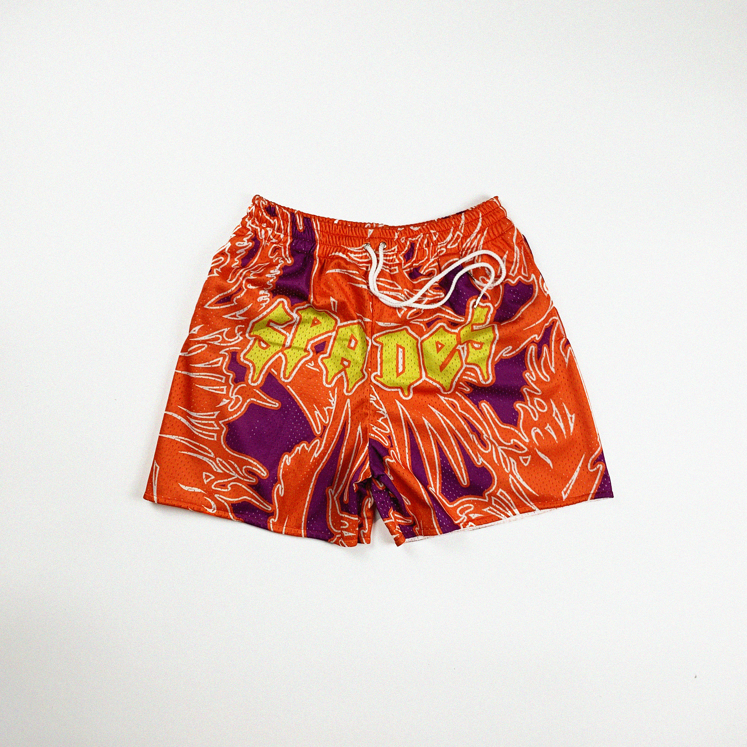 Hard Mind Mesh Shorts Orange/Red SPADES