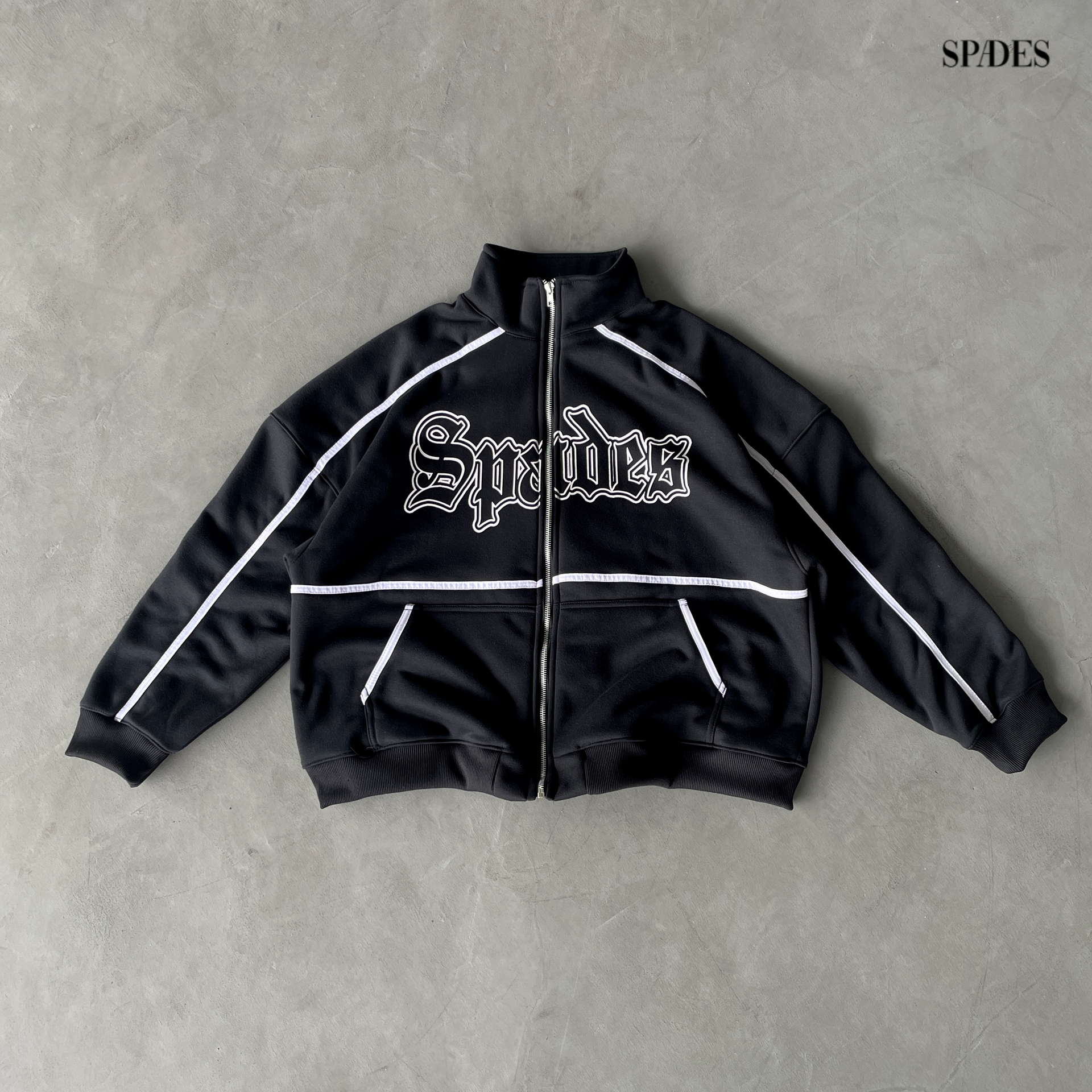 Spades Track Boxy Jacket full zip SPADES