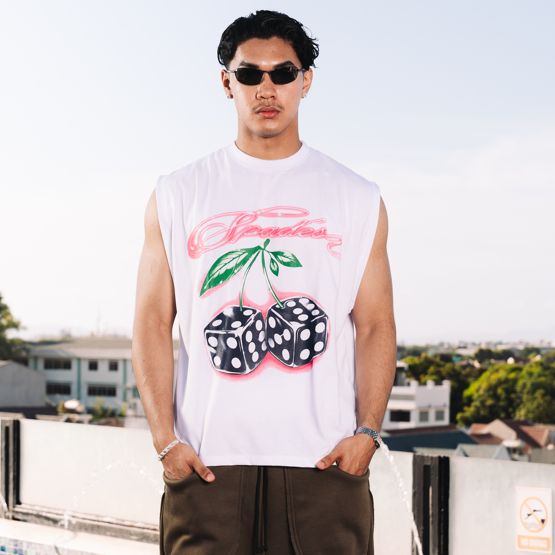Spades Cherry Roll Boxy Crop Tee Sleeveless – Spades USA Spades Cherry Roll Boxy Crop Tee Sleeveless – Spades USA