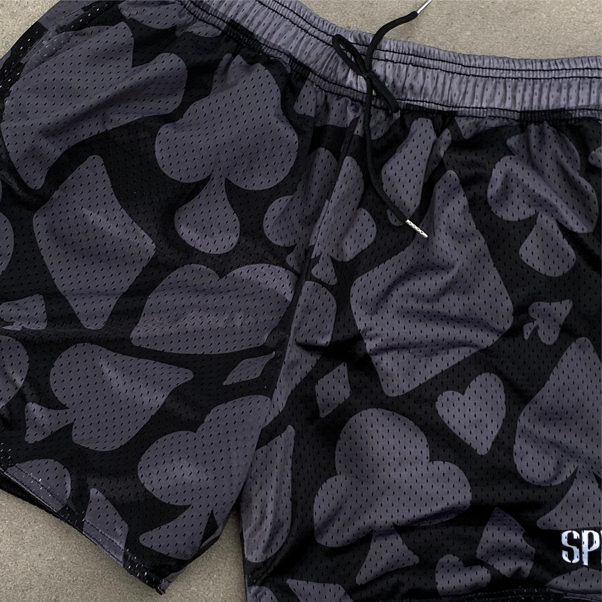 Spades  Gamble All Deck Semi Step Mesh Shorts Dark SPADES