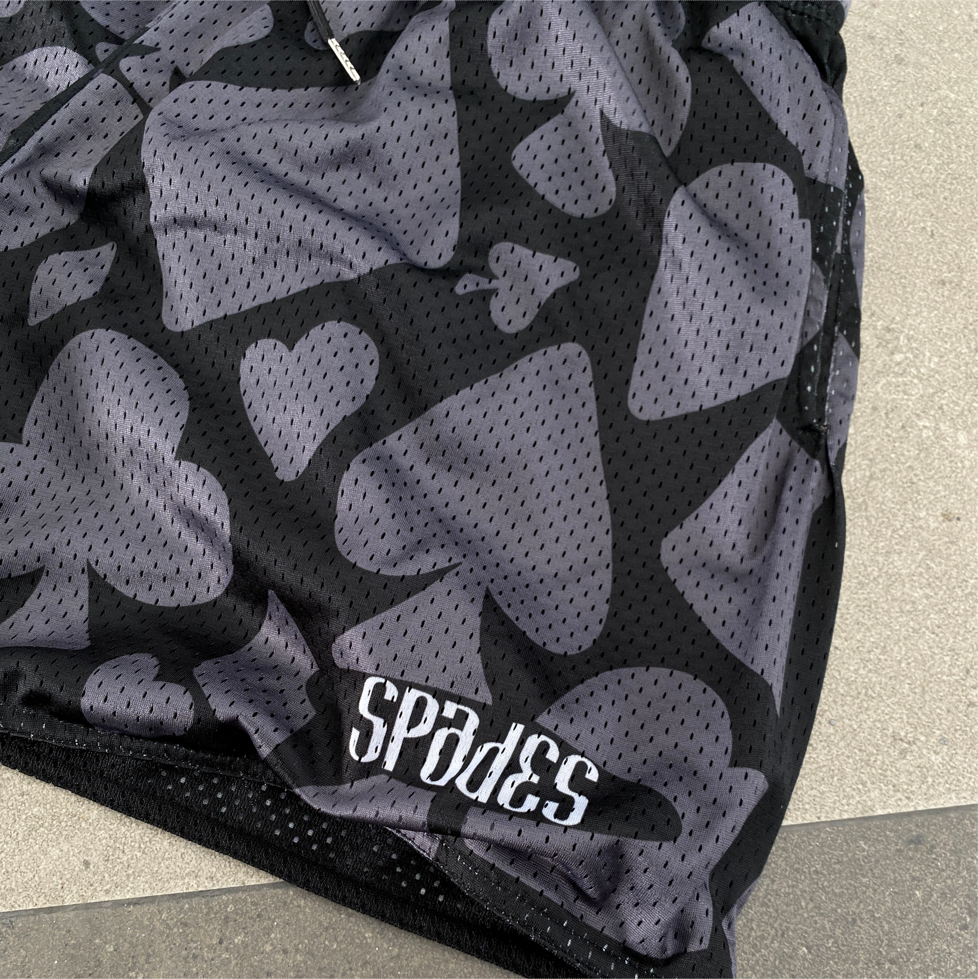 Spades  Gamble All Deck Semi Step Mesh Shorts Dark SPADES