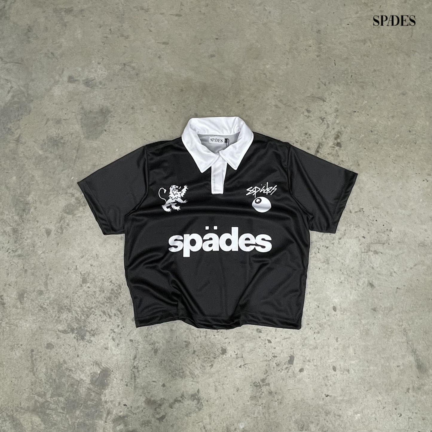 Lion's Gaze Boxy Crop Jersey Polo SPADES