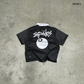 Lion's Gaze Boxy Crop Jersey Polo SPADES