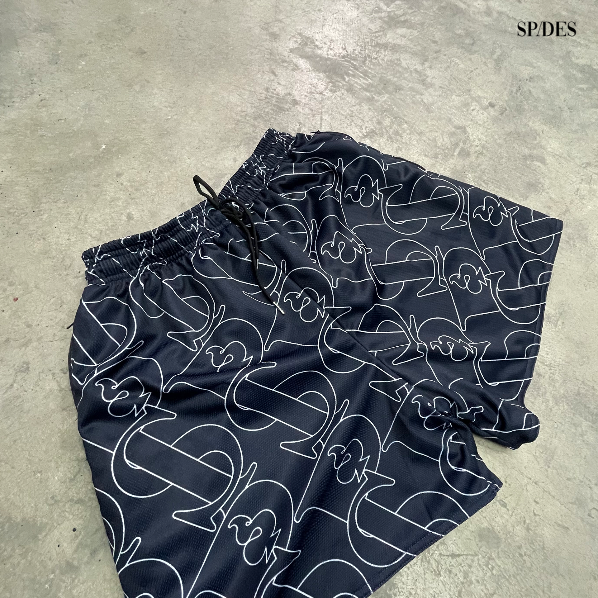 Royal Stamp Champion Mesh Shorts SPADES