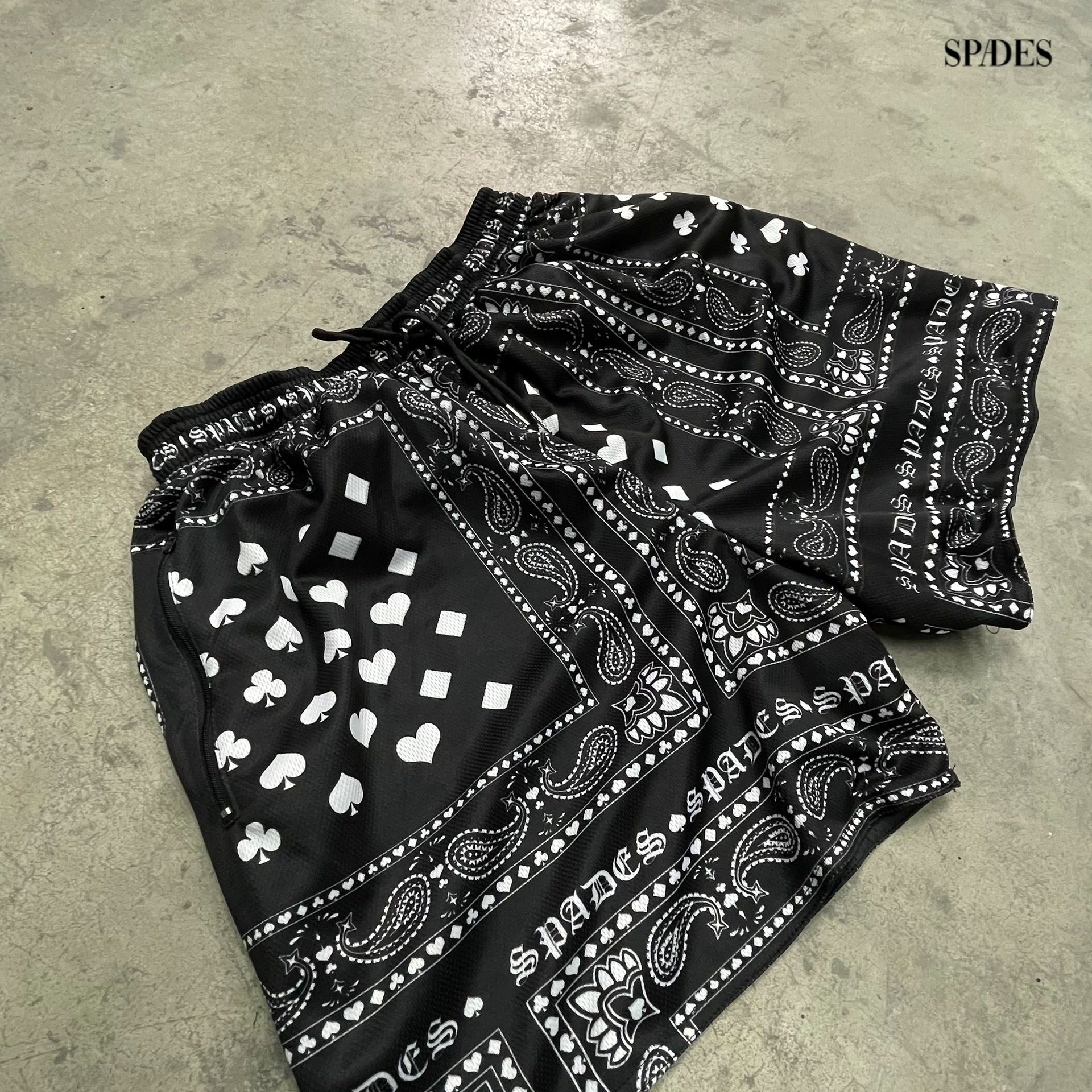 Bandit Zone Outlaw Mesh Shorts SPADES