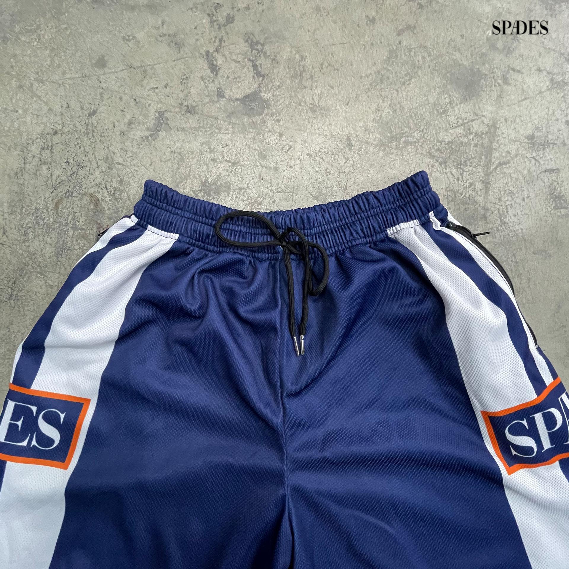 Off The Grid Blue Mesh Shorts SPADES